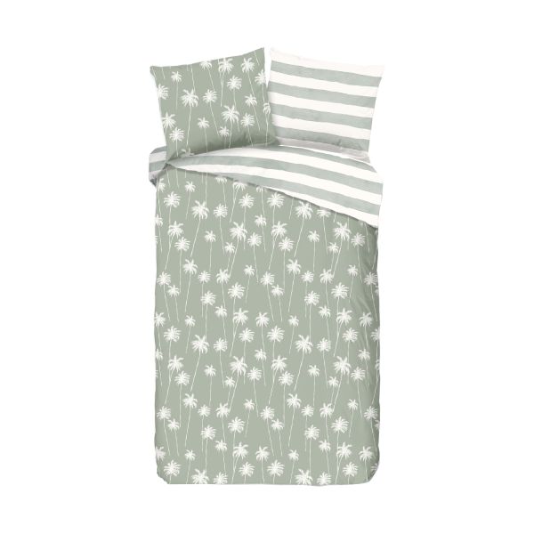 Muller Textiel Summer Dekbedovertrek Green 140 x 200 / 220 cm