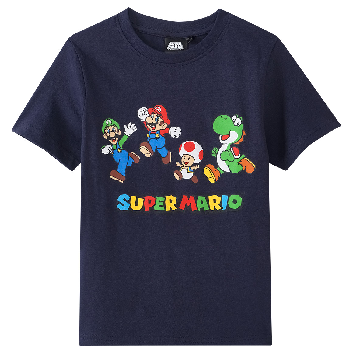 Topolino Super Mario T-Shirt mit Print dunkelblau