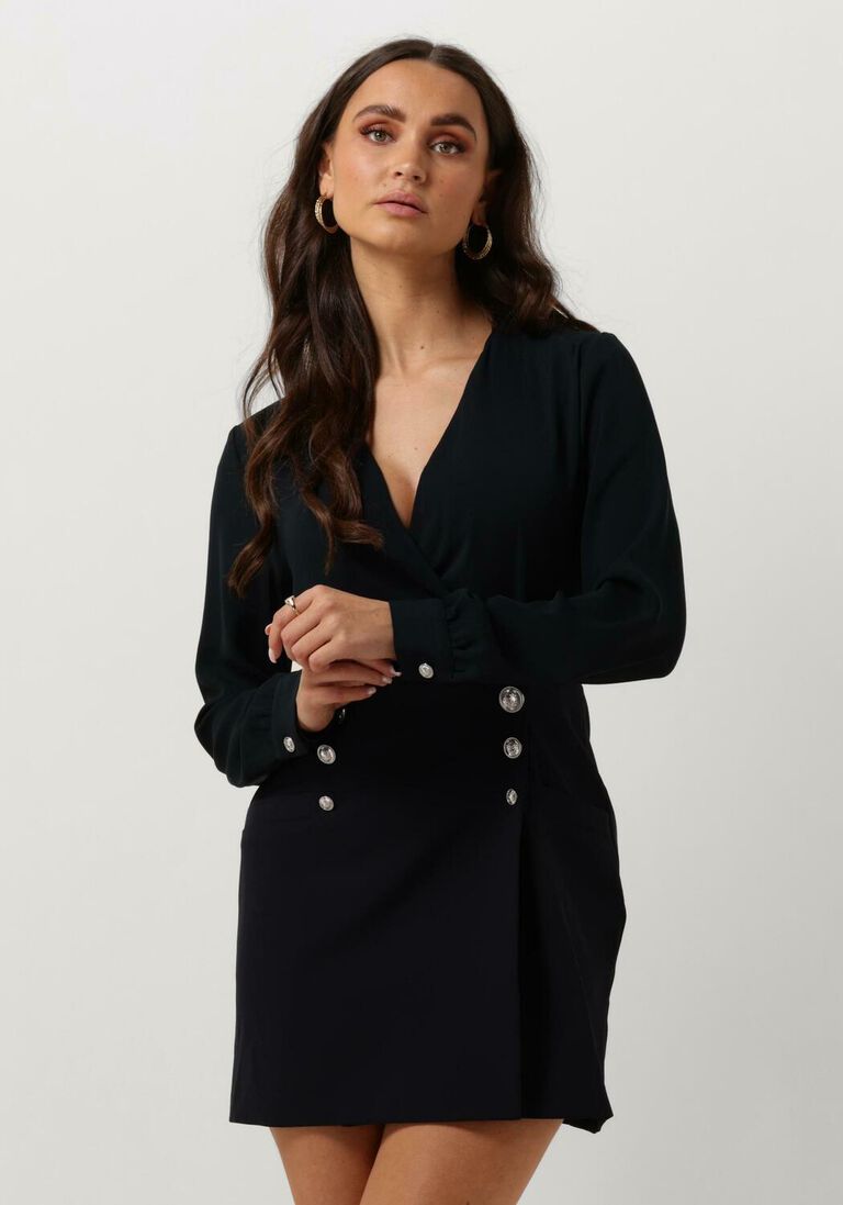 LIU JO donkerblauwe liu jo mini jurk thriller bottoni dress