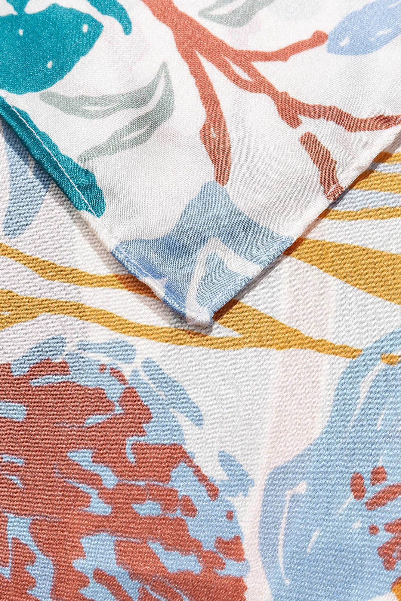 Lenço de cetim estampado - estampa