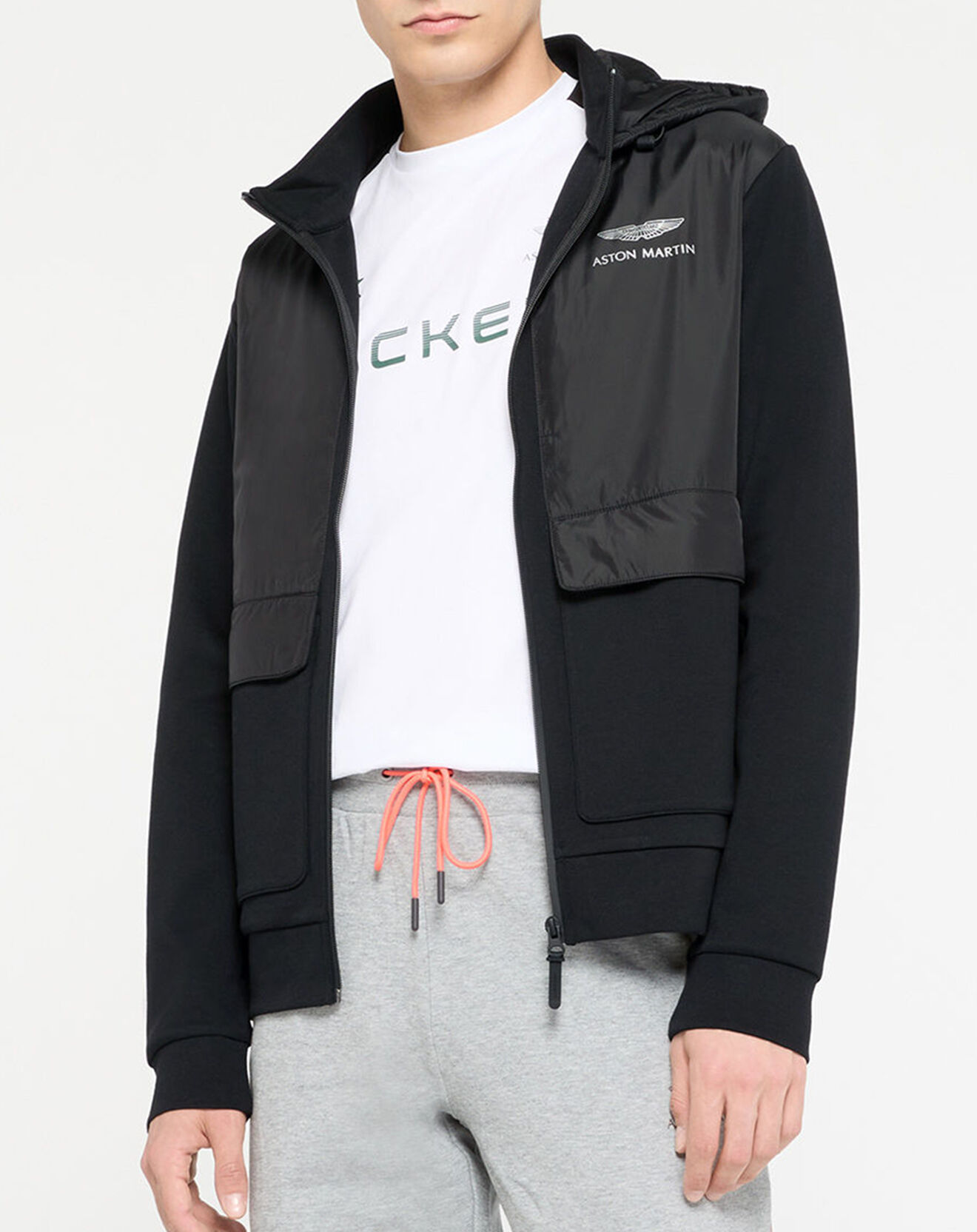 Hackett London Blouson à capuche Media Aston Martin Racing noir