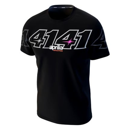 T-Shirt manches courtes Ixon TS1 DUAL AA APRILIA / ESPARGARO 24 - Noir