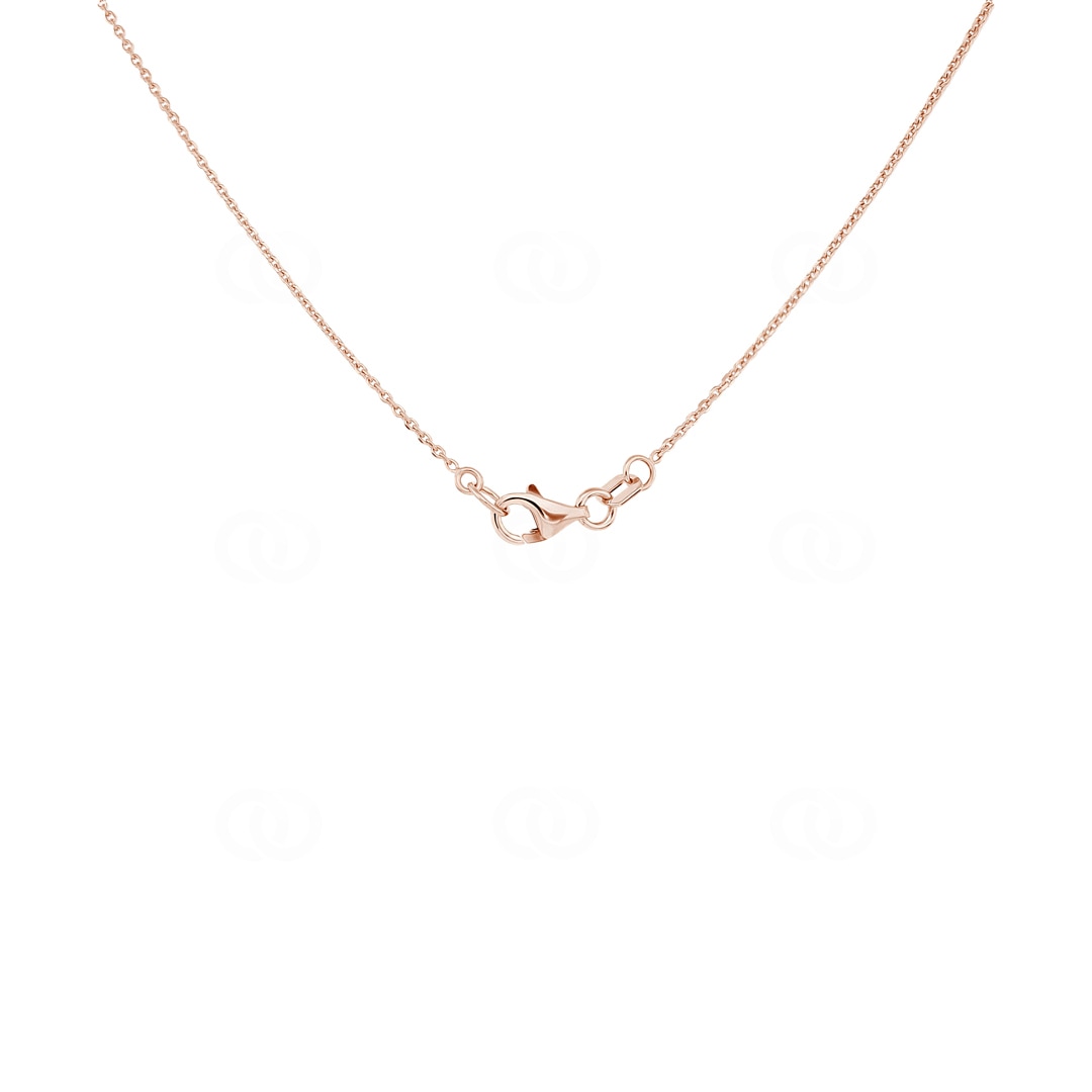 Collier 750/18 K Roségold Schmetterlinge mit Diamanten 0.25 ct H/si