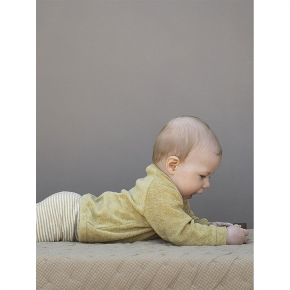 Chamomile/Offwhite Baby Leggings Stripe