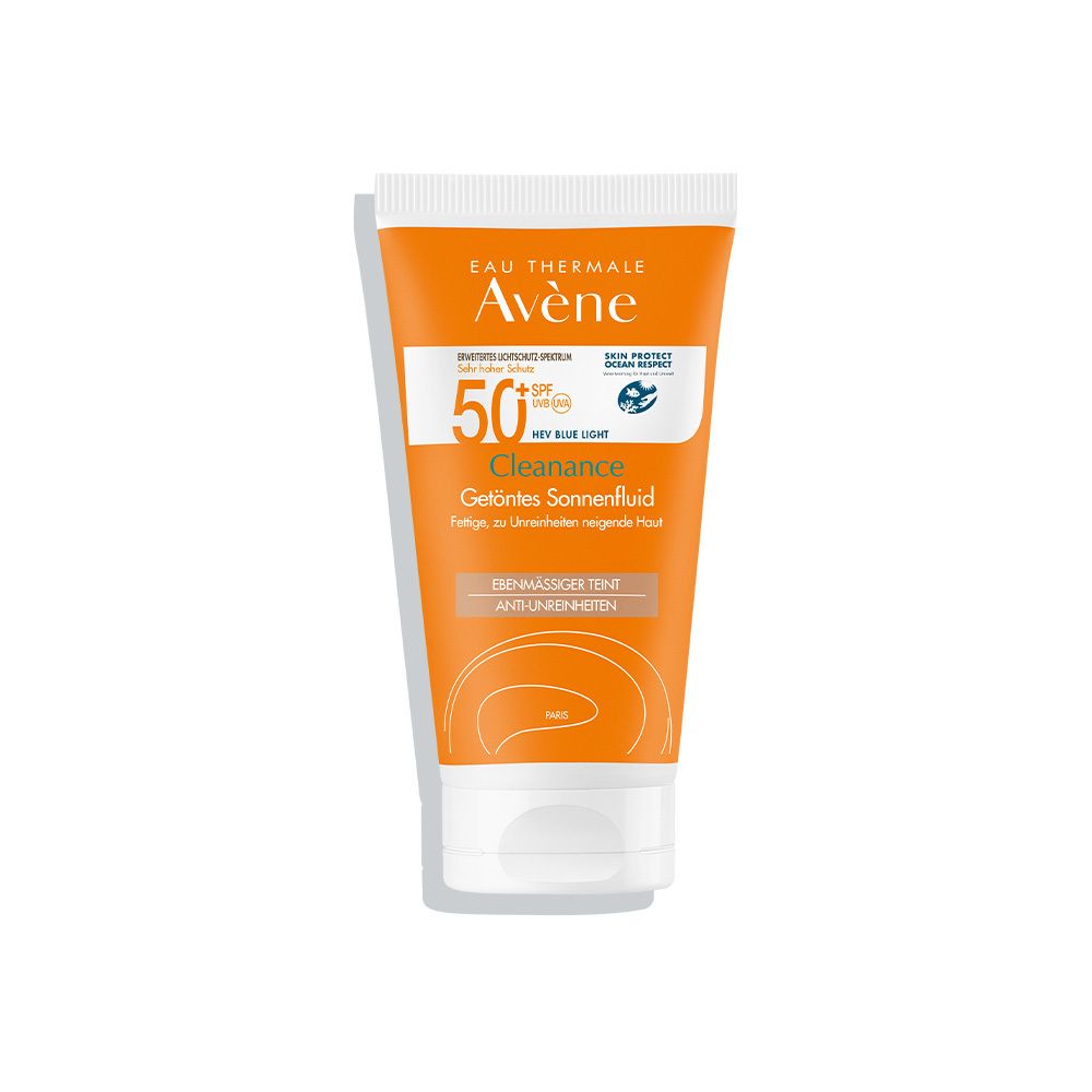 Avène Cleanance Getöntes Sonnenfluid LSF 50+ - für fettige unreine Haut