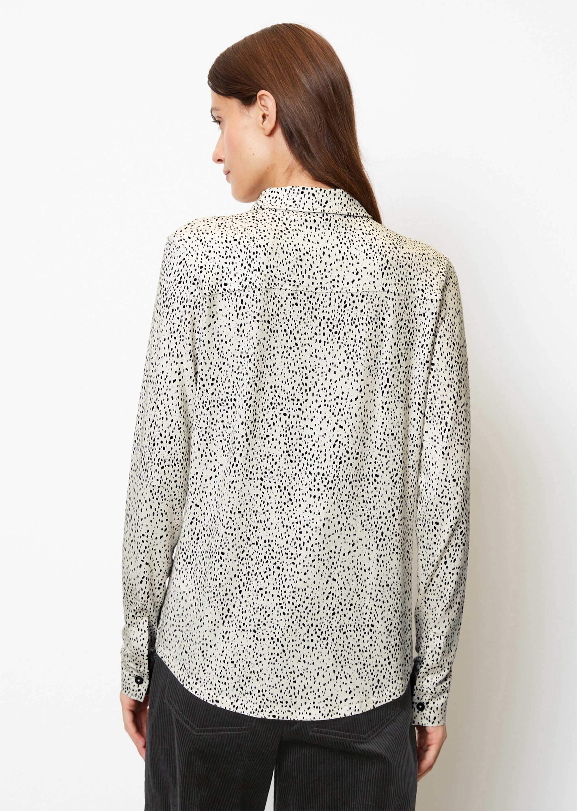 Jersey-Print-Bluse regularaus LENZING™ ECOVERO™