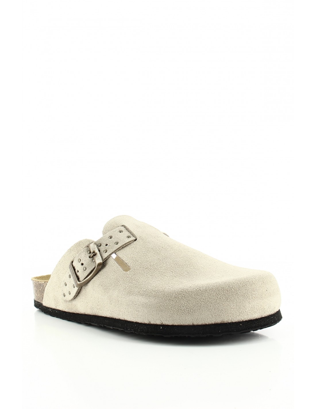 plakton Sabots Femme Blogg Cuir Beige