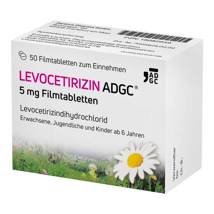 LEVOCETIRIZIN ADGC 5 mg Filmtabletten, 50 St