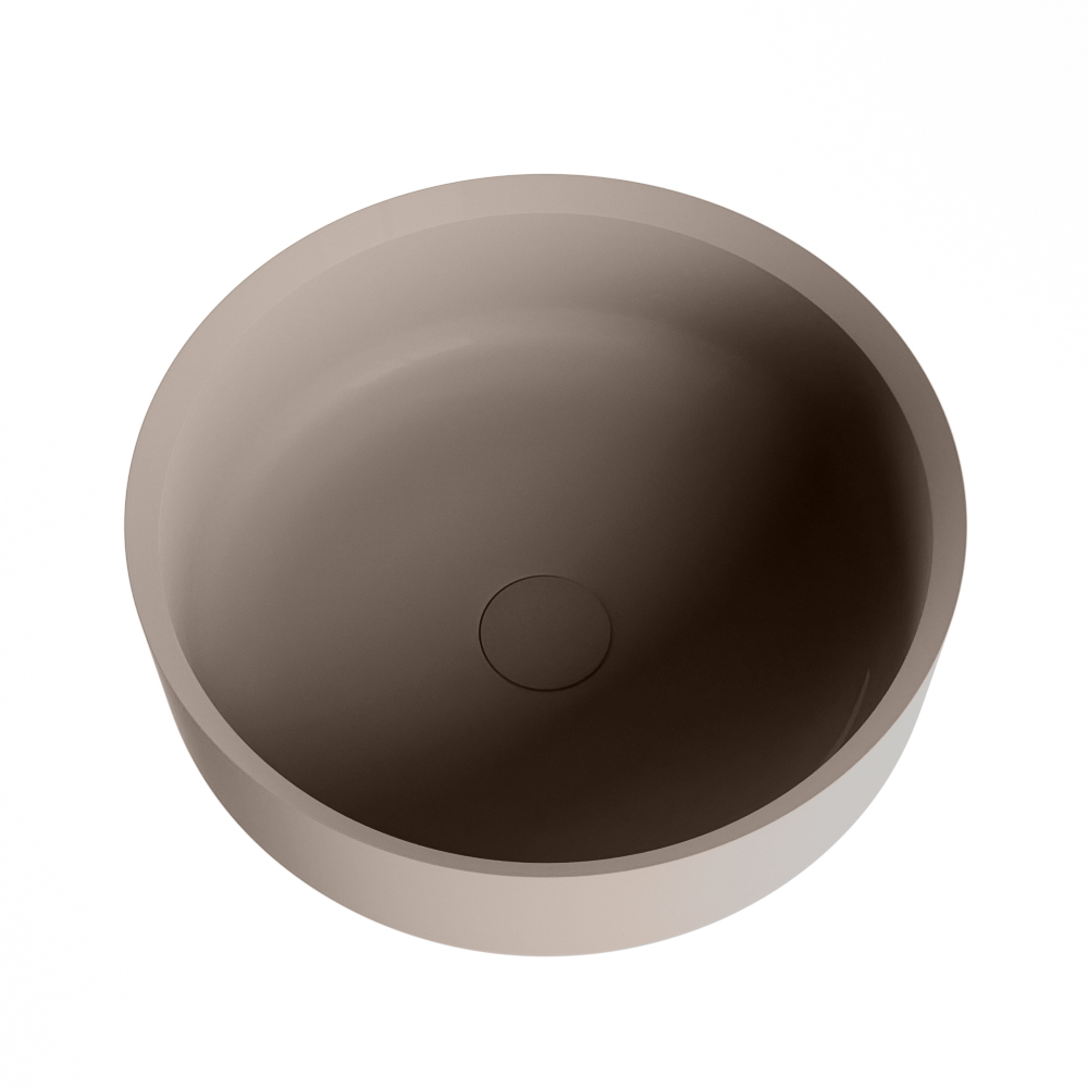 Mondiaz Coss Solid Surface waskom 36cm smoke