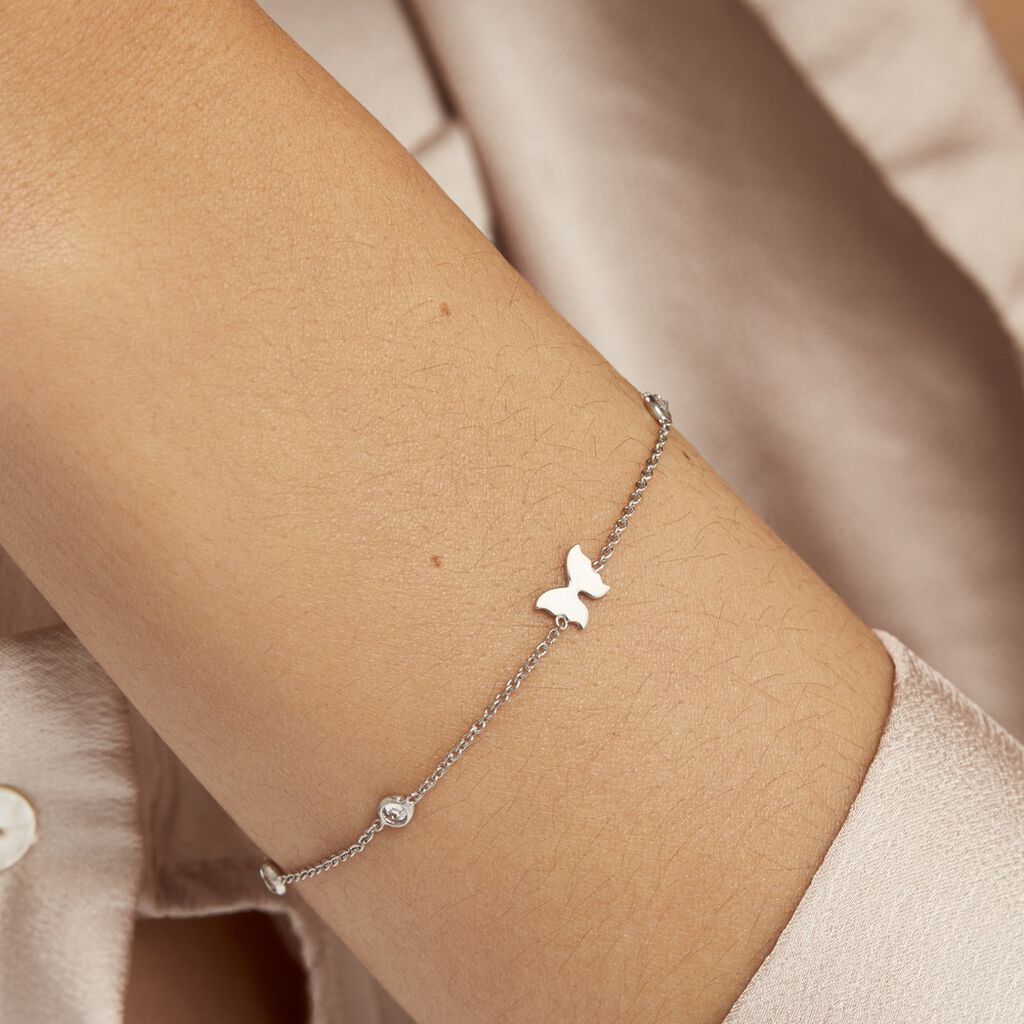 Bracelet Rana Argent Blanc Oxyde De Zirconium