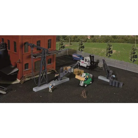 Kibri 38101 - Deko-Set Kran- und Flaschenzug, Spur H0
