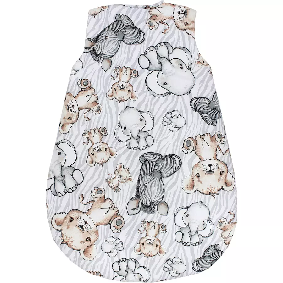 TupTam Baby Ganzjahres Schlafsack Ärmellos Wattiert graubraun