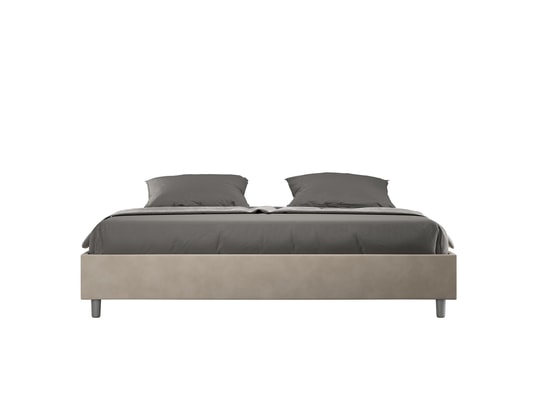 ITYHOME - Lit coffre azelia 180x200 microfibra sable