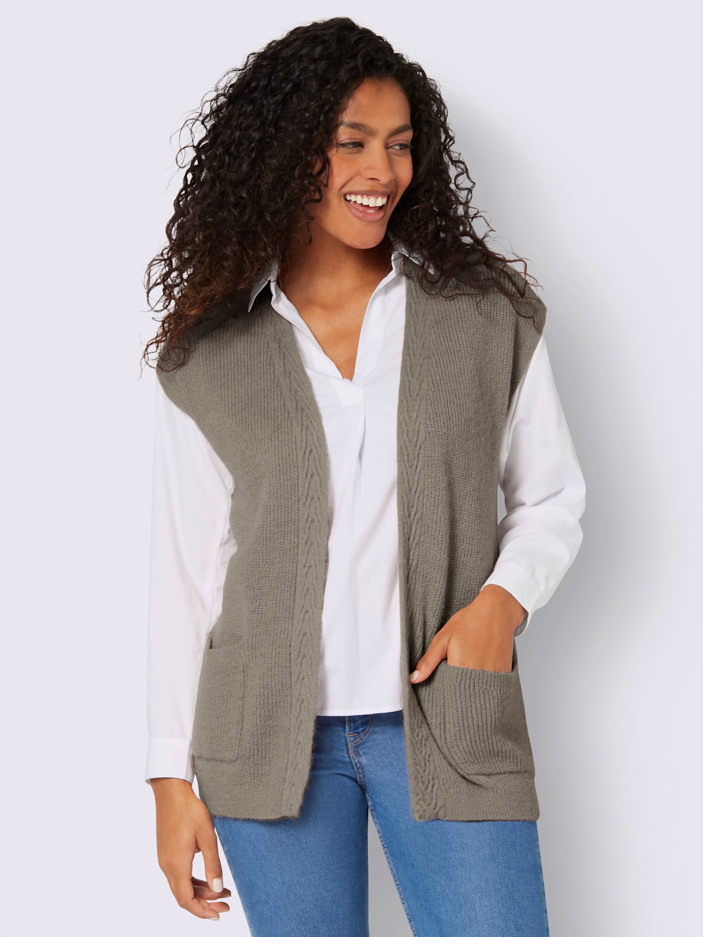 Gilet en tricot qualité ultra-douce