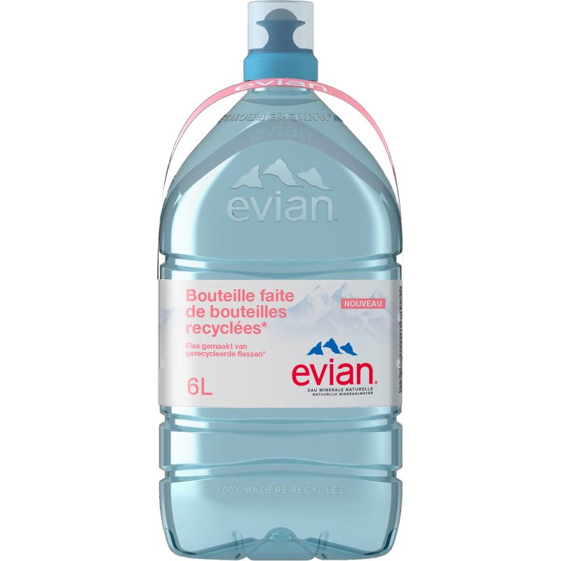 Fontaine eau minérale Evian bouteille 6 L