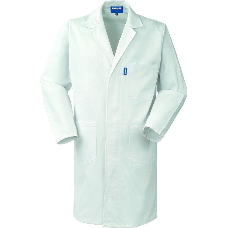 Blouse de travail homme 100% coton blanc