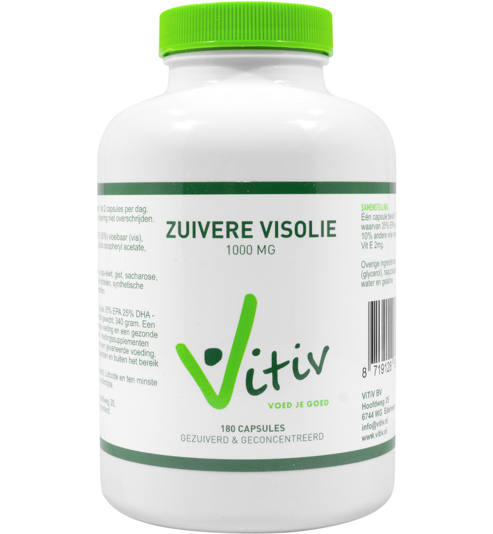 Vitiv Zuivere Visolie 1000Mg (180 capsules)