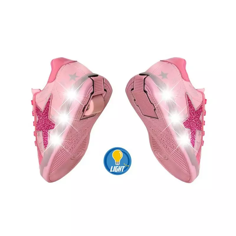 Chaussures à roulettes BREEZY ROLLERS Sparkle Lights Pink/Pink