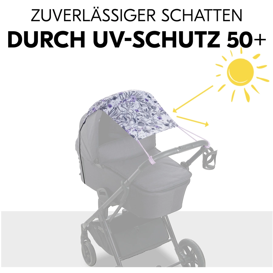 hauck Sonnensegel Floral Grey