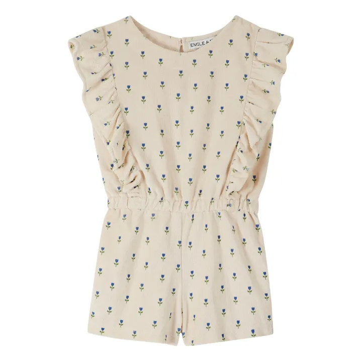 Emile et Ida Combishort Eponge Fleurie | Ecru