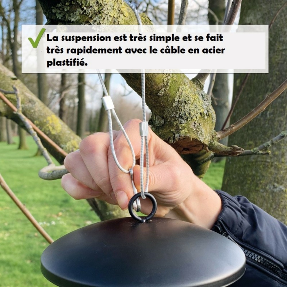 Mangeoire oiseaux extérieur à suspendre pour oiseaux sauvages pour jardin balcon distributeur de nourriture«34717 nourri-silo»