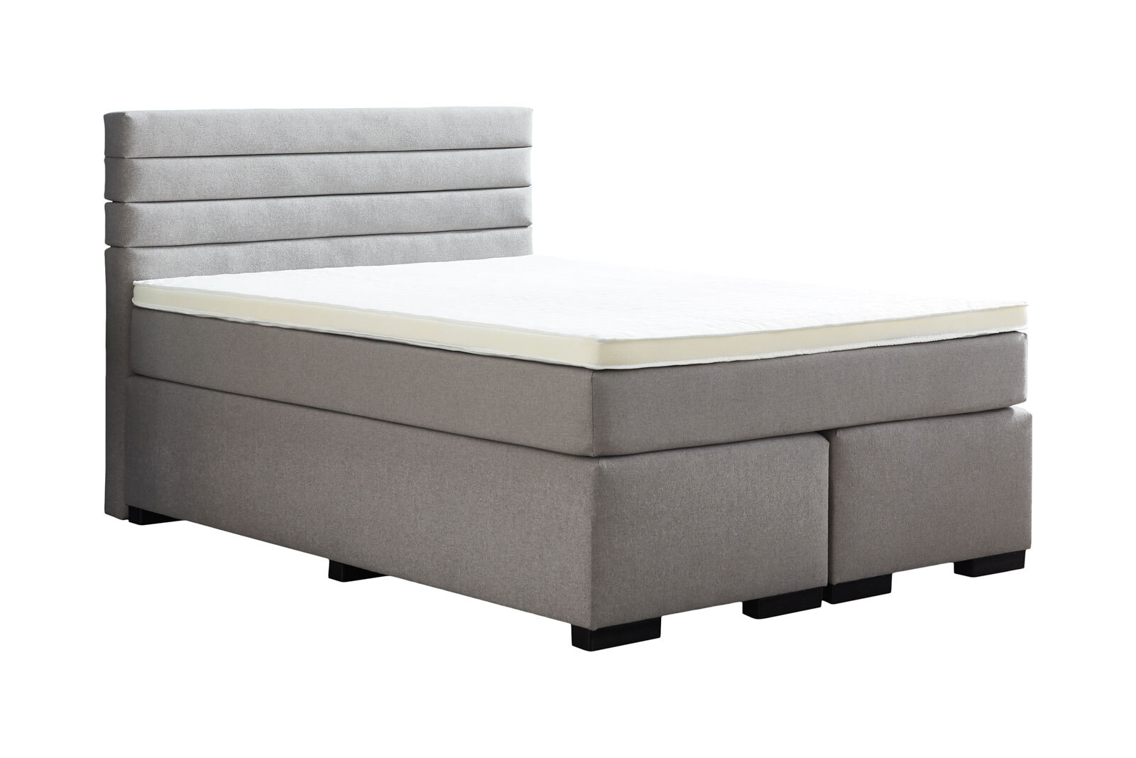 Boxspringbett GIANNI 140 x 200 cm grau