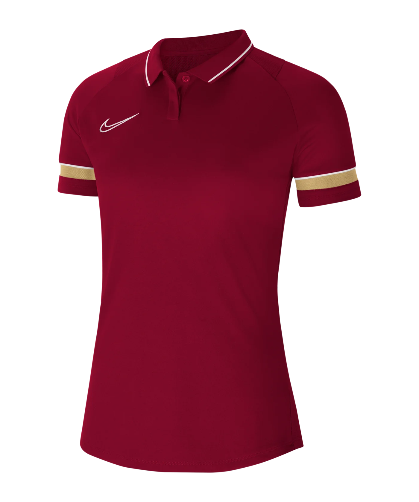 Nike Academy 21 Poloshirt Damen Rot Weiss F677