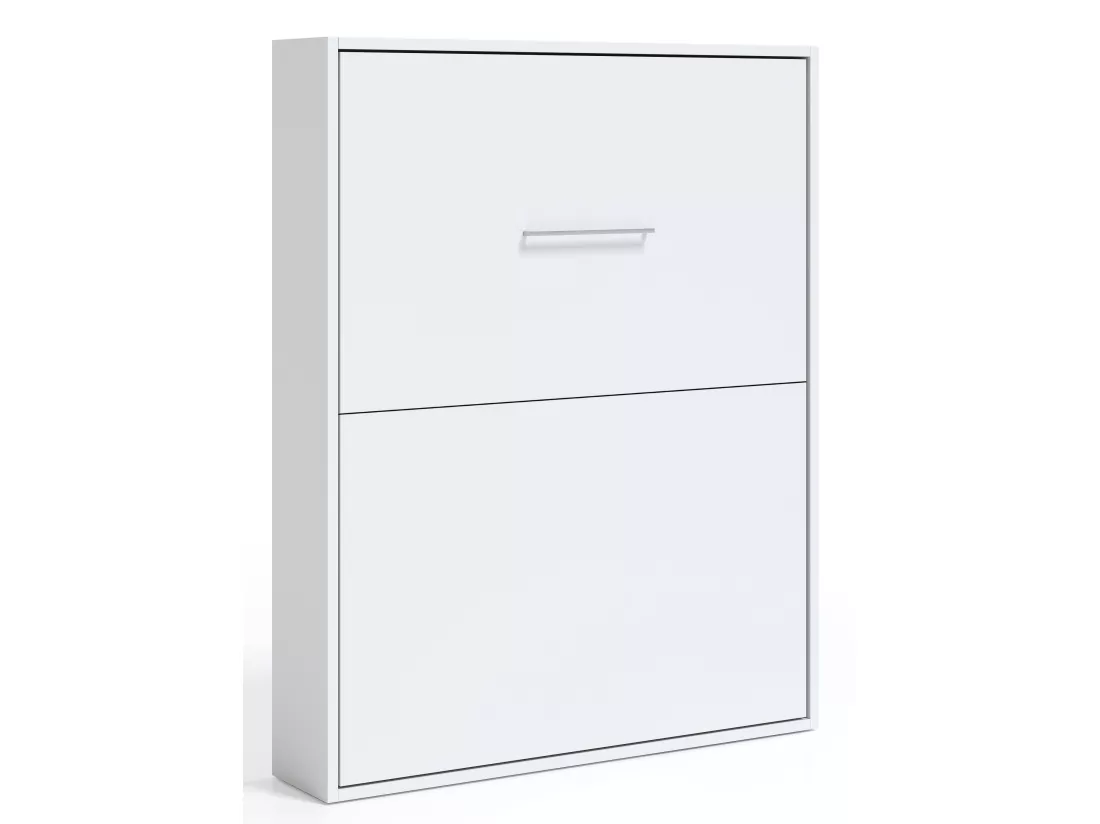 Lit escamotable vertical Banila-Couleur Blanc-160x200