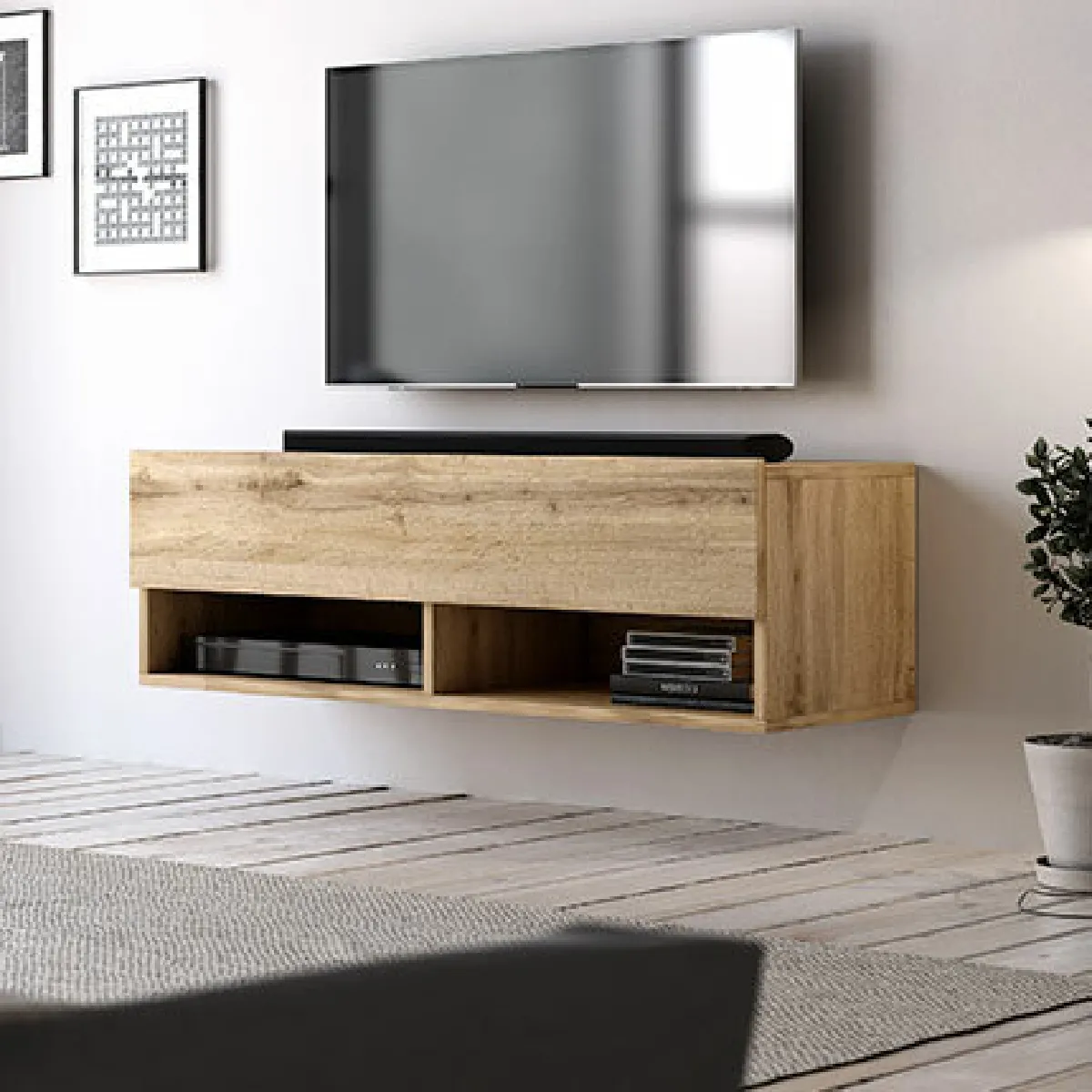 MES Meuble TV suspendu LESLI