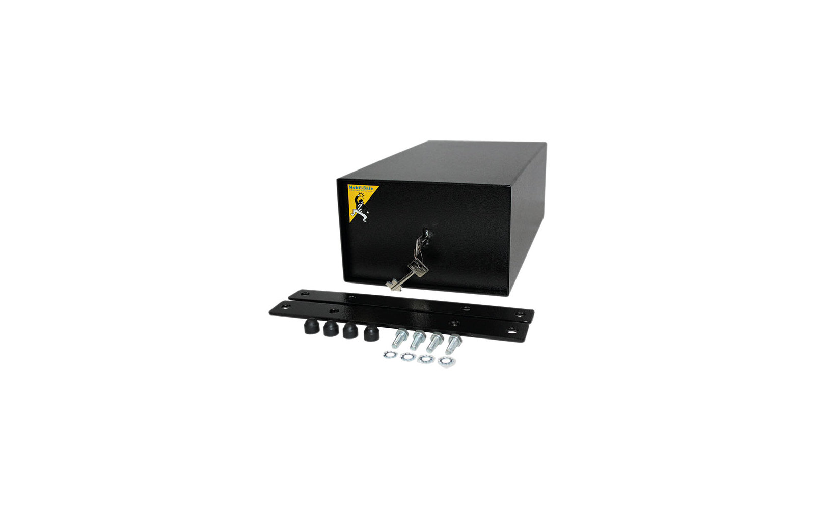 Mobil Safe Sitzsockelsafe mit Doppelbart-Sicherheitsschloss für Iveco Daily 40 x 22 x 14 cm