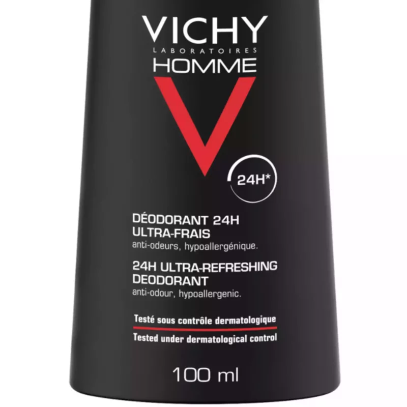 Vichy Homme Déodorant Vaporisateur Ultra-Frais - Lot 2x100ml