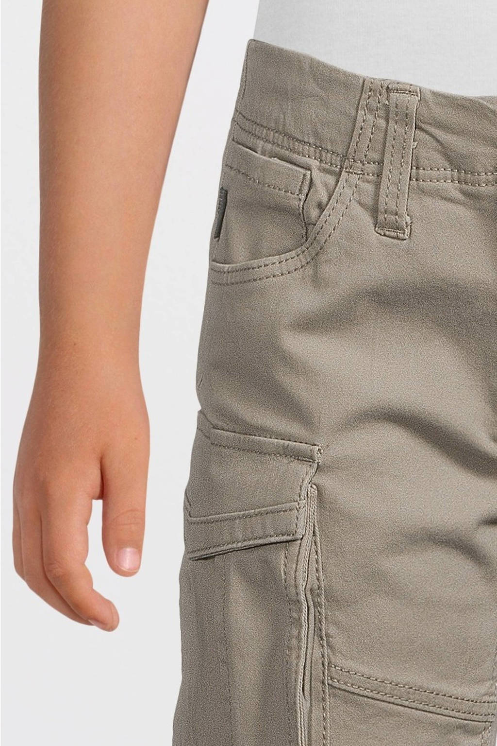 NAME IT regular fit cargo short NKMRYAN grijs