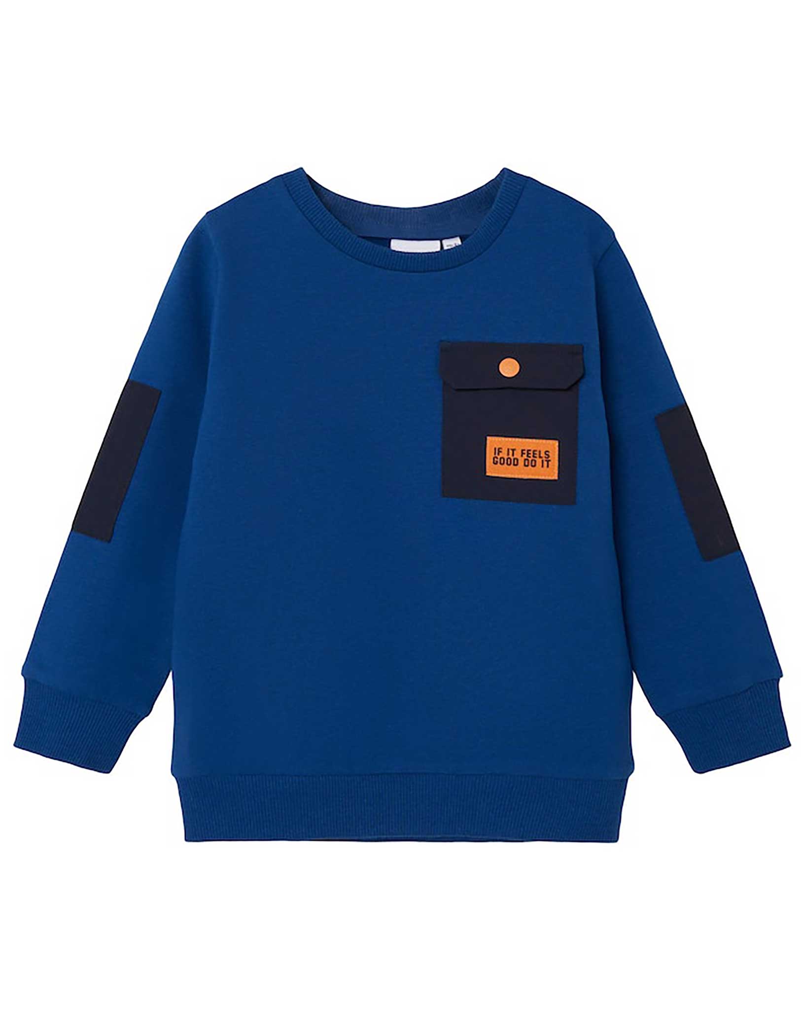 Sweatshirt NMMTOKEL DO IT in set sail