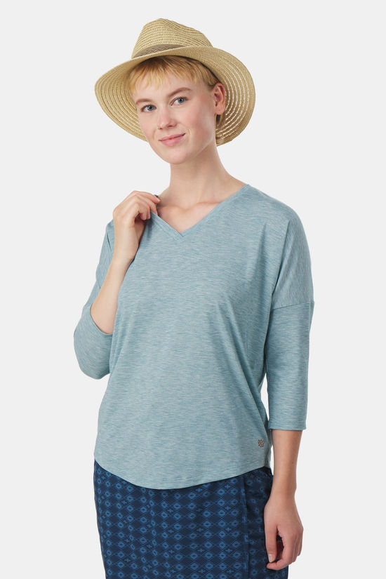 Sherpa Sherpa Asha V-Neck 3/4 Sleeve Shirt Dames