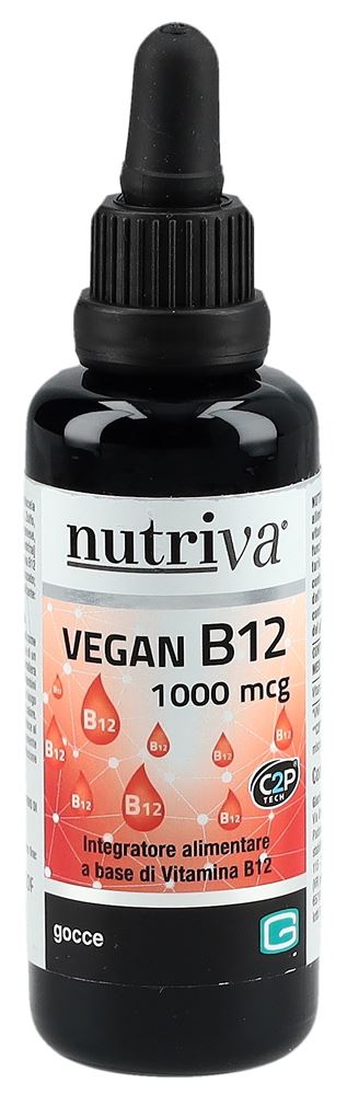 NUTRIVA Vegan B12 1000 mcg<br>30 ml, Glasflasche, Tropfen
