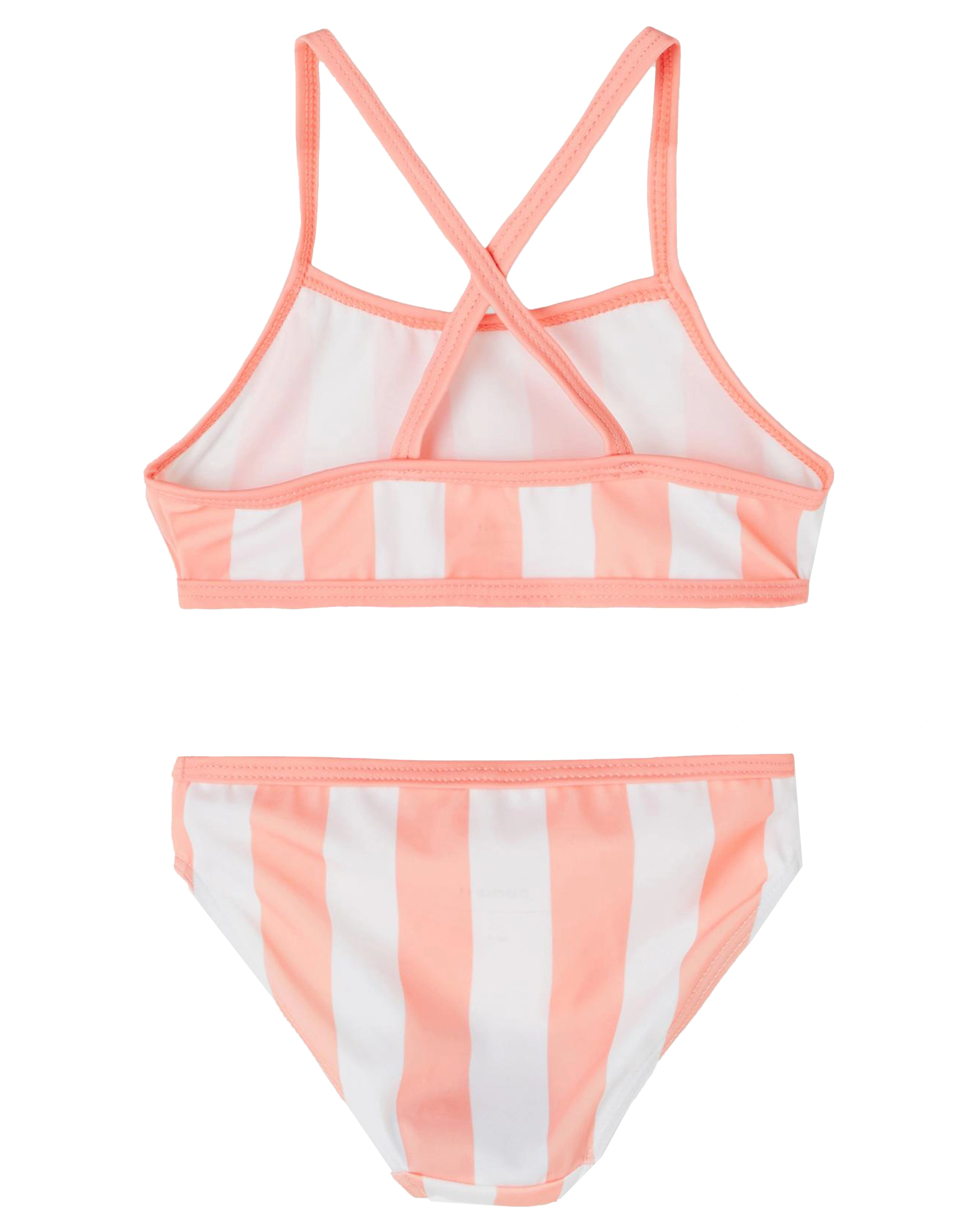 Bikini NMFFELINA STRIPES in apricot blush