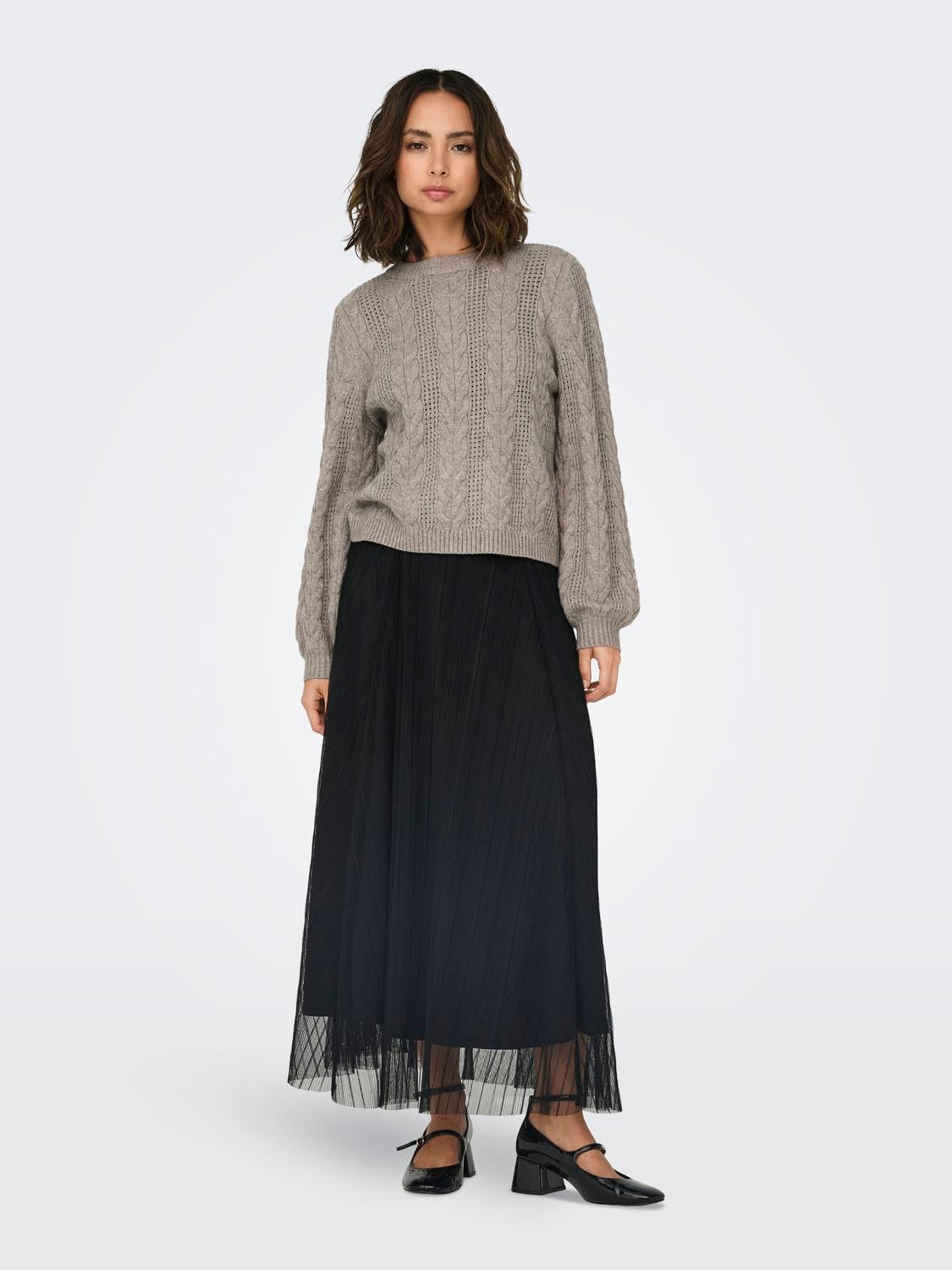 ONLRUBINA Strickpullover Walnut