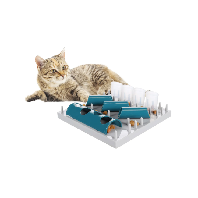 Jouet stratégique Fumbo Flamingo pour chat