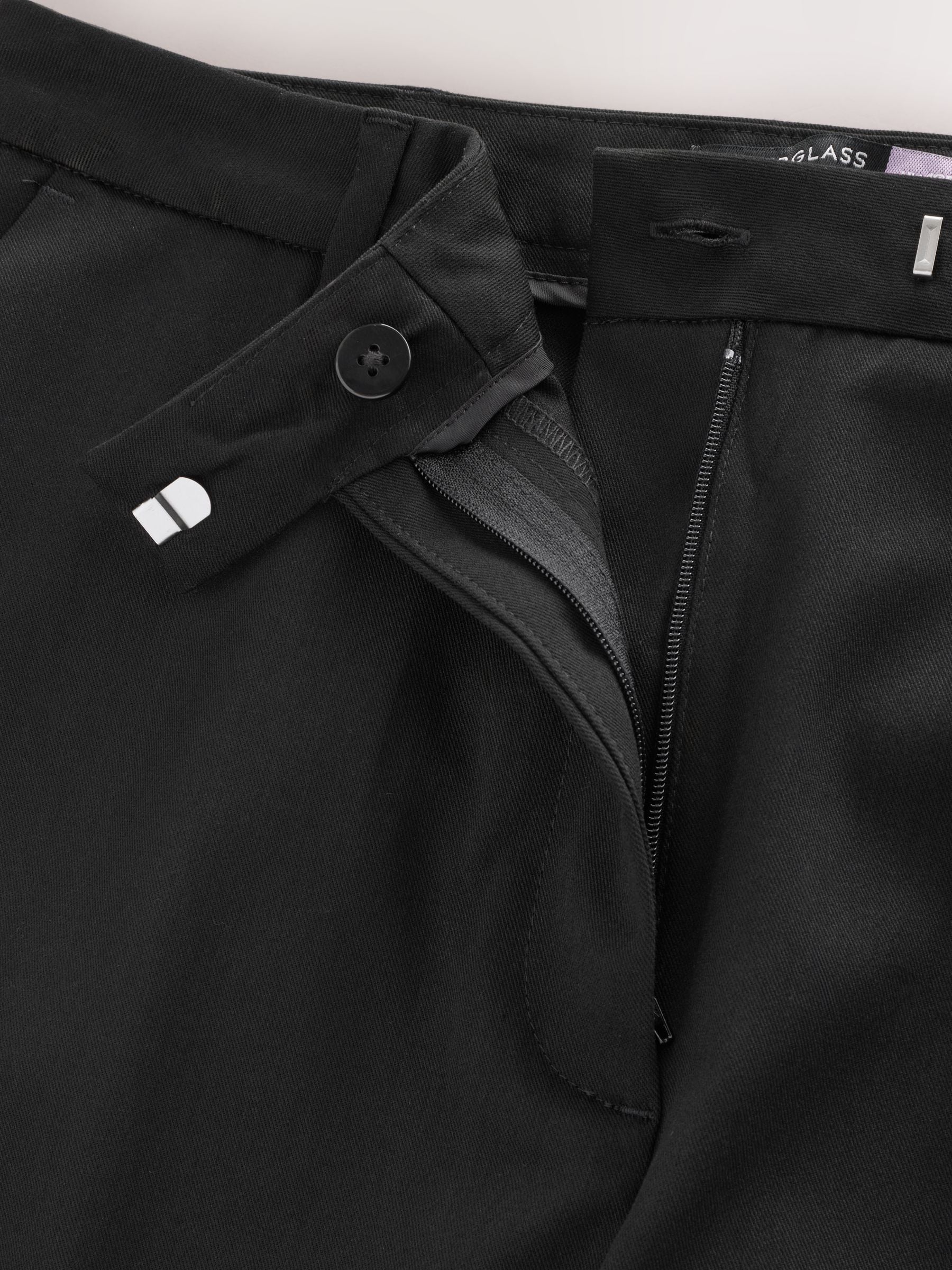 Zwart - Modieuze Hourglass broek met bootcut
