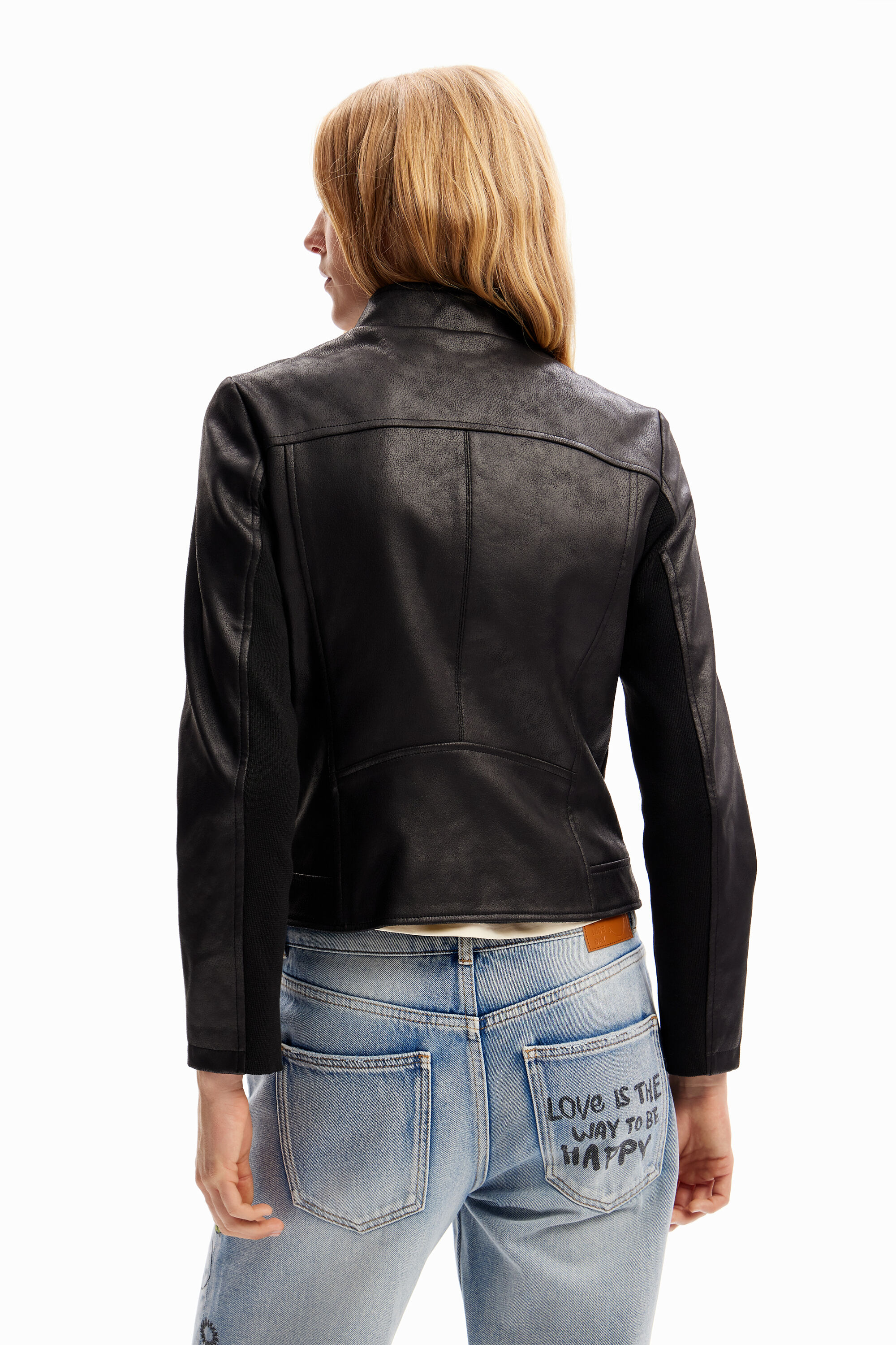 Jaqueta de motociclista slim
