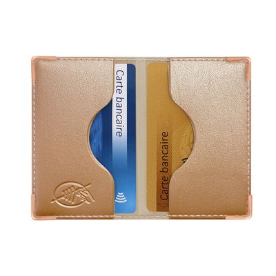 Color Pop - Etui anti-RFID pour 2 cartes bancaires - disponible dans différentes couleurs métallisées