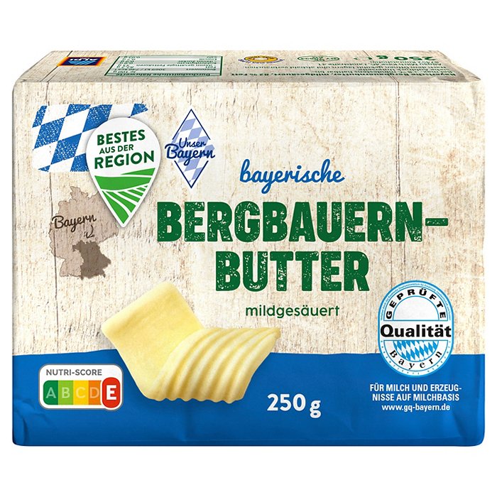 BESTES AUS DER REGION Bayerische Bergbauernbutter 250 g