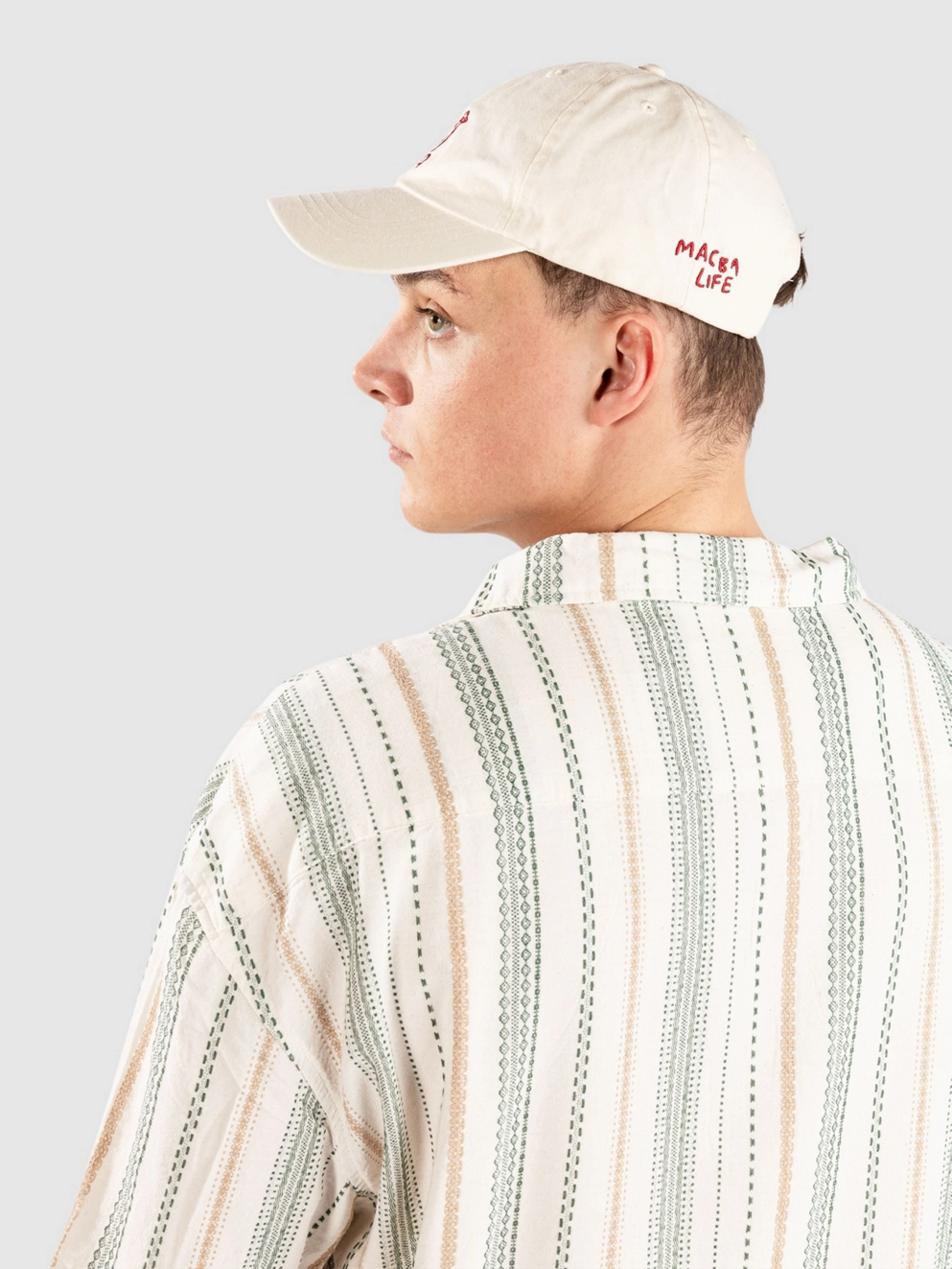 Rhythm Relaxed Stripe Shirt olive
