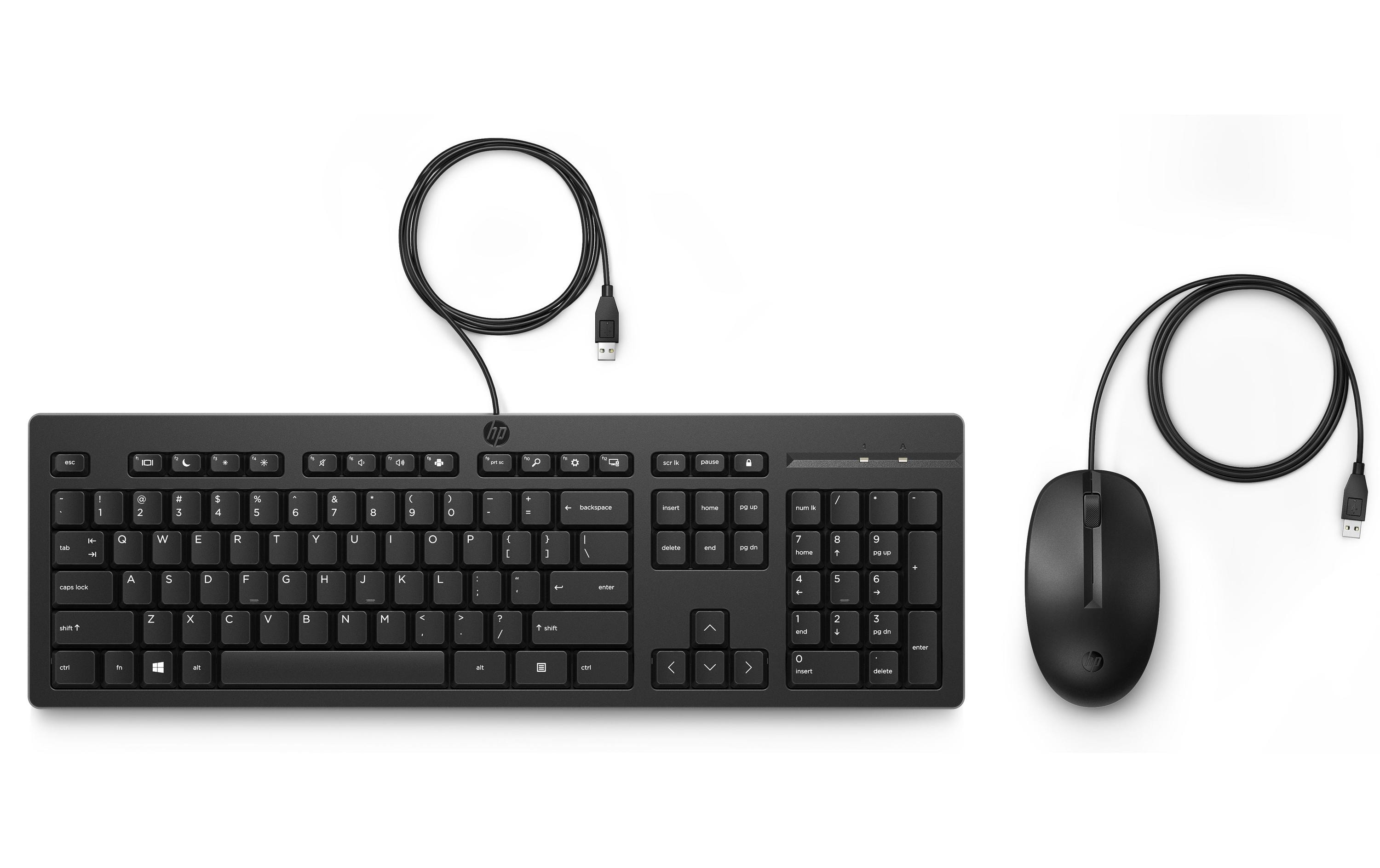 Tastatur-Maus-Set 225MKKeyboard und Mouse im platzsparenden Design