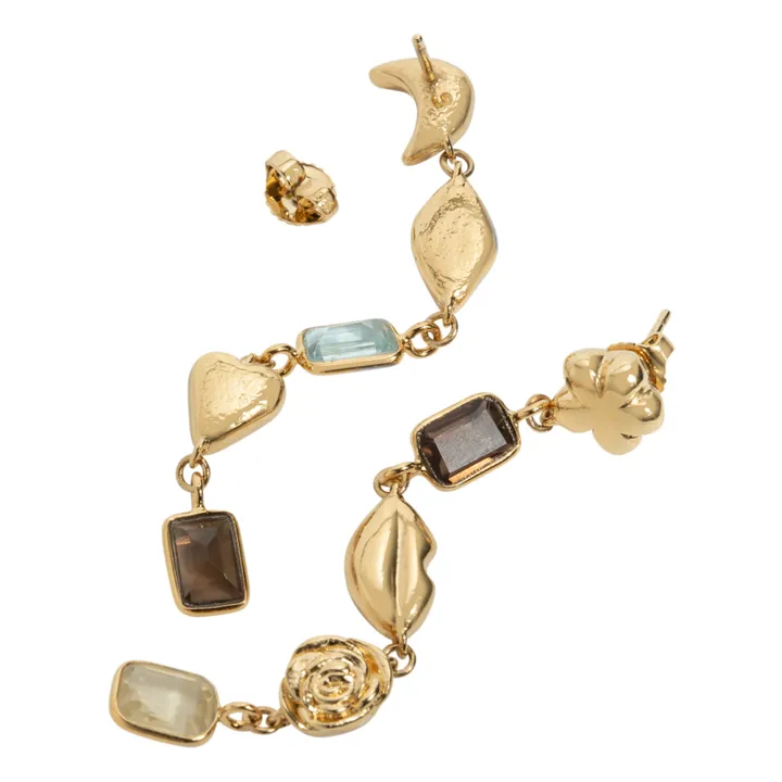 Louise Damas Boucles d'oreilles Longues Lison | Doré