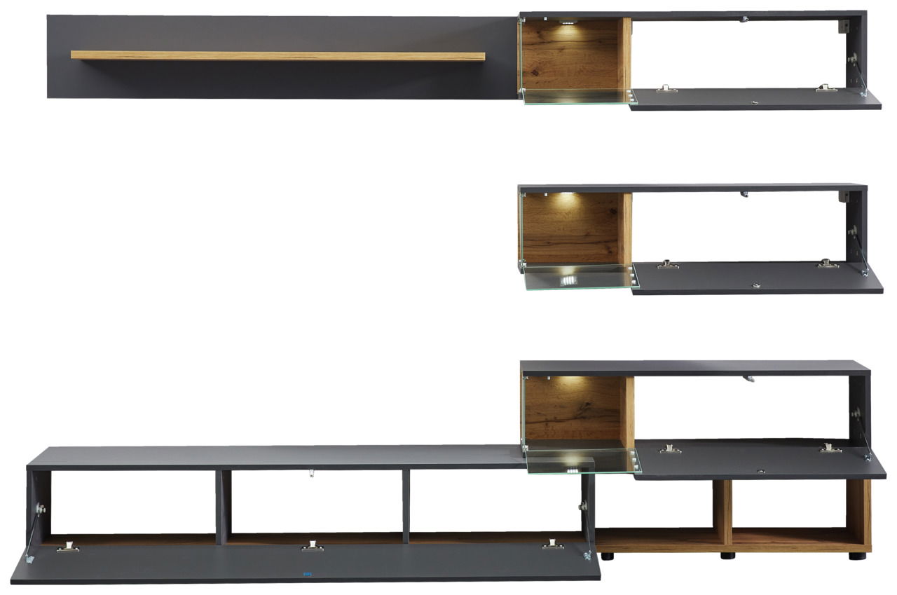 Livetastic TV-Lowboard-Kombination SILK