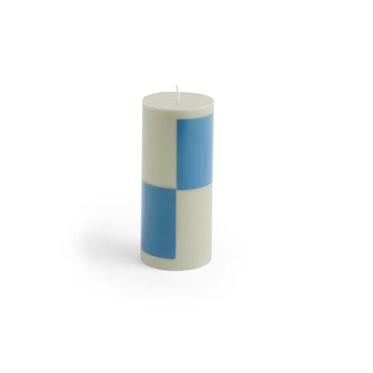 HAY  Column stearinlys, Small - Grå/blå