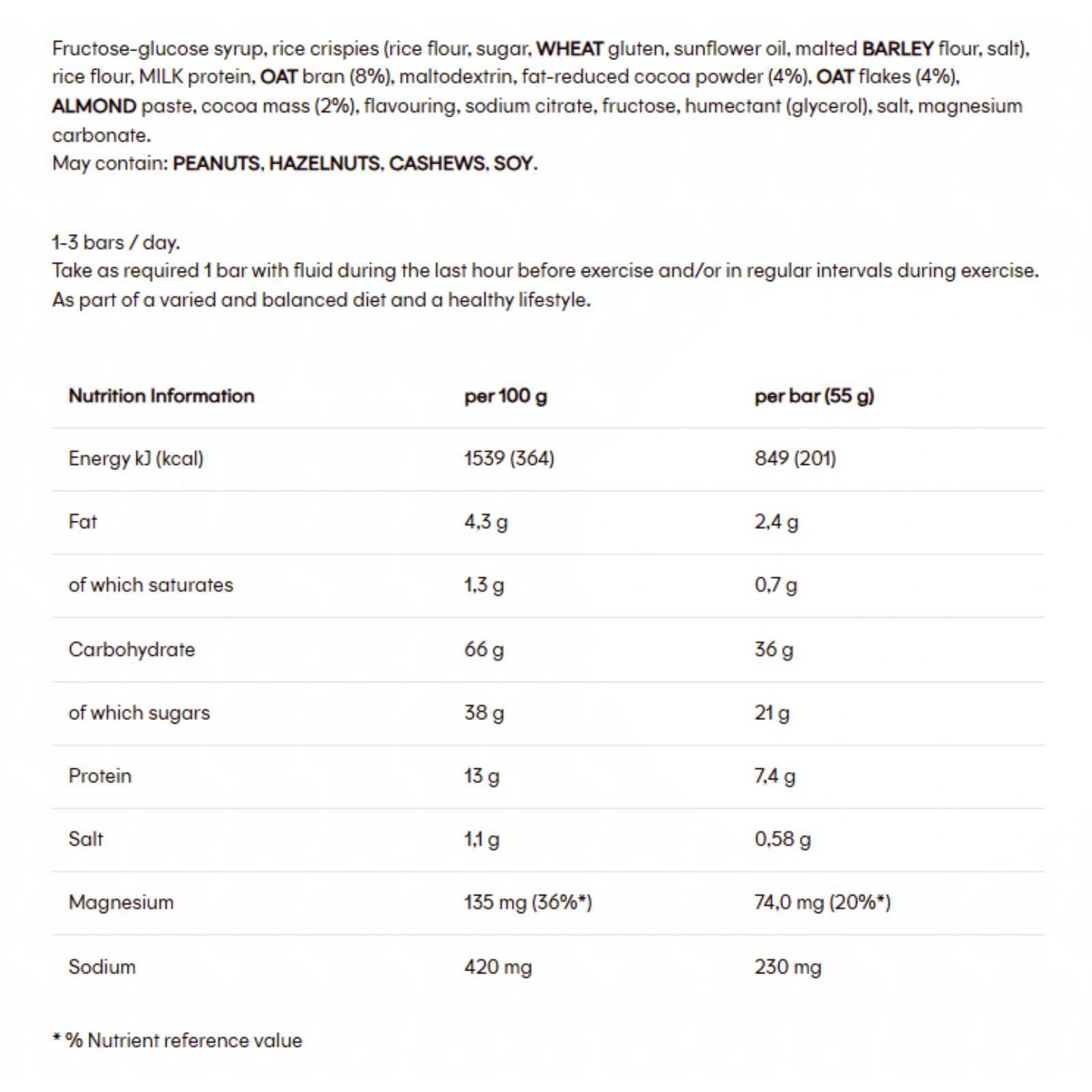PowerBar Barrita Energize 55 g