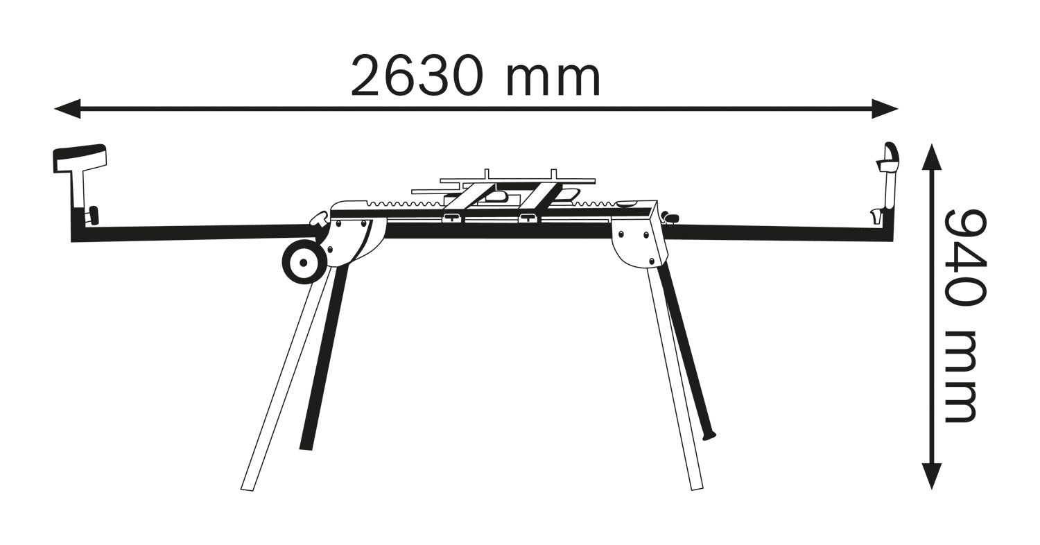 Bosch Professional GTA 2600 Onderstel - 0601B12300