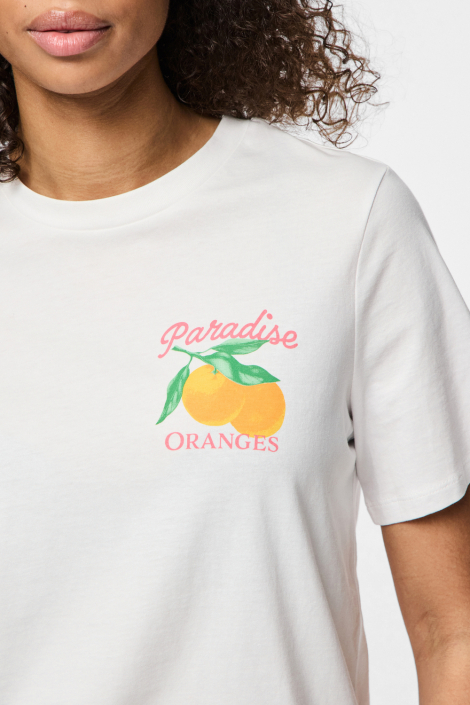 Pieces witte dames t-shirt
